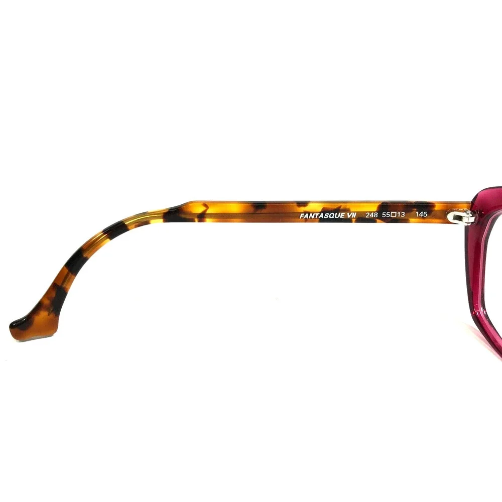 PLM Creation Eyeglasses Frames FANTASQUE VII 248 Red Tortoise Cat Eye 55-13-145